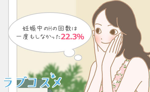 妊娠中のHの回数は一度もしなかった22.3％